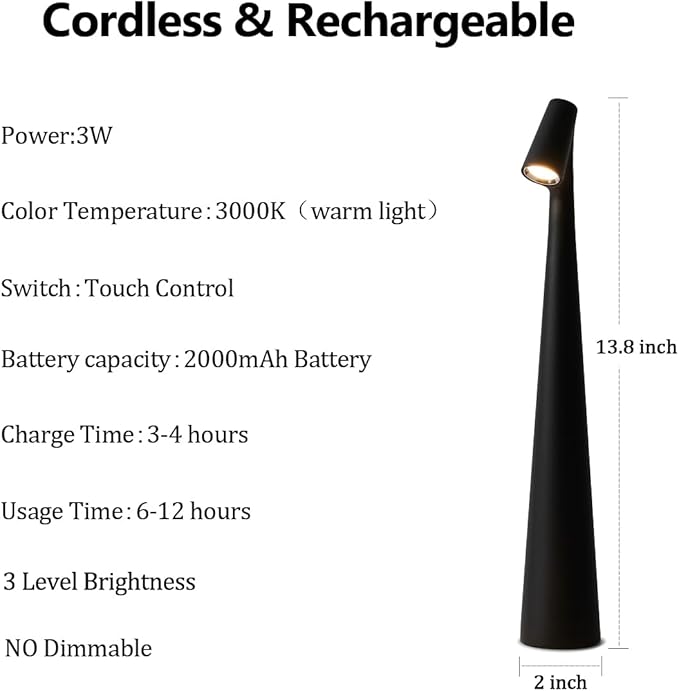 Stem Illuminator Led Touch Table Lamp